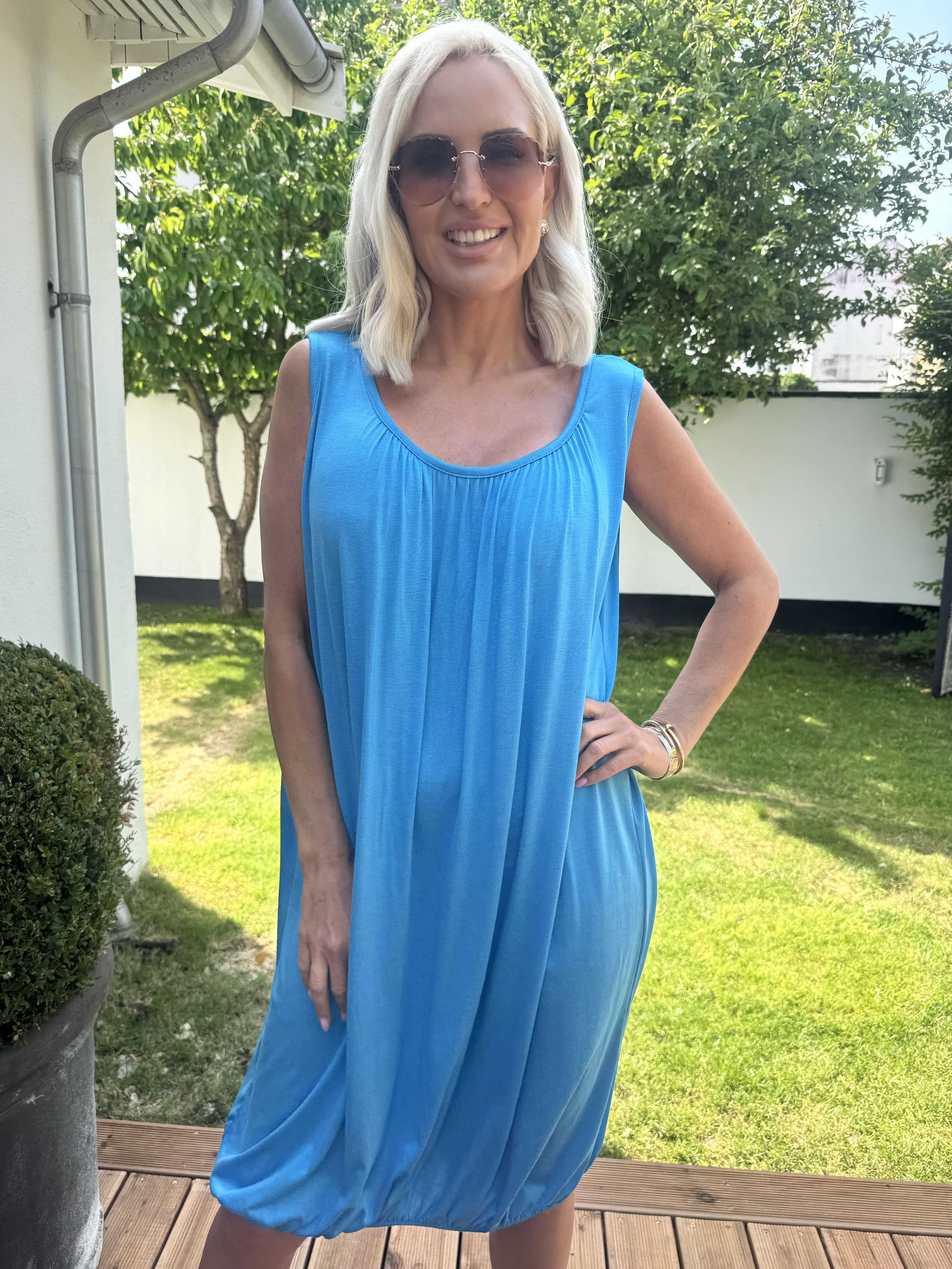 Miracle Sleeveless Dress - Basis kjole i viskose med elastik forneden
